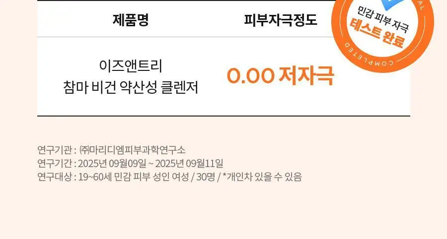 [NCT 재민PICK/NEW] 이즈앤트리 참마 비건 약산성 클렌저 120ml 상세페이지 27